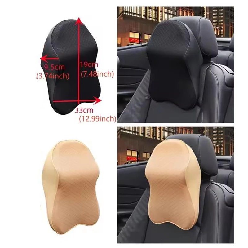 Breathable Car Headrest Seat Cushion Memory Foam Pillow Head Support Neck Rest for Cars Travel Pillows 3D Memory Foam Neckrest image 6