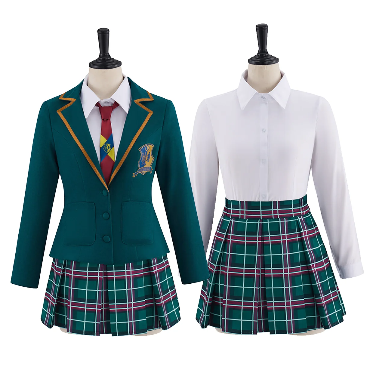 

Adult Girl School Uniform Suit Girl Student Jk Uniform Shirt Skirt Jacket Full Set Halloween Party Outfit