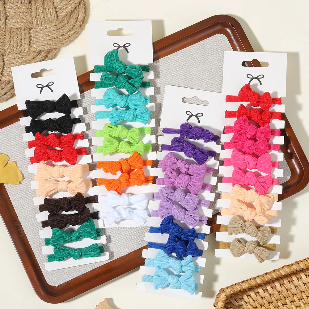 

Распродажа, 5/10 шт., детская резинка, красочные держатели для хвоста для девочек, подарок, эластичные банты, веревка для волос, безопасные детские аксессуары для волос