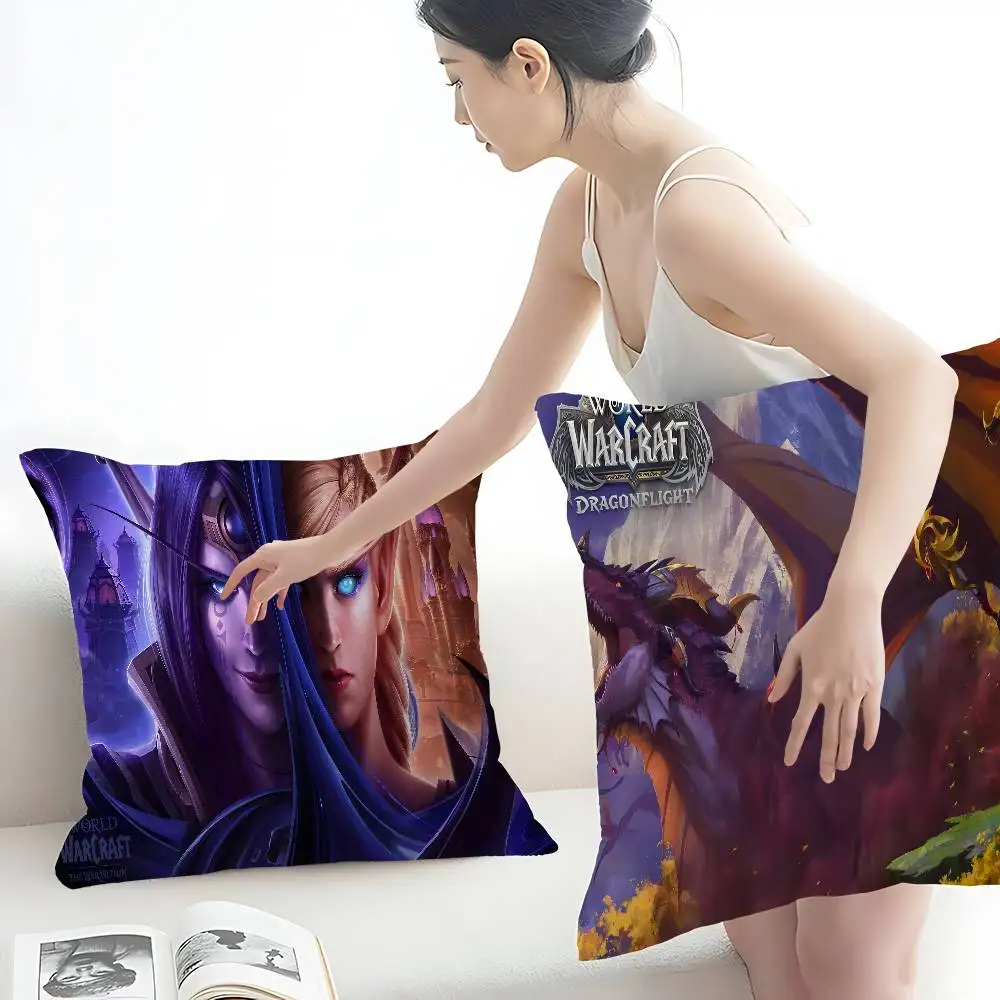 

WOW, World Of Warcraft Personalized Pillow Dust Cover Bedroom Kids Party Decoration Pillowcase Birthday Children Gift