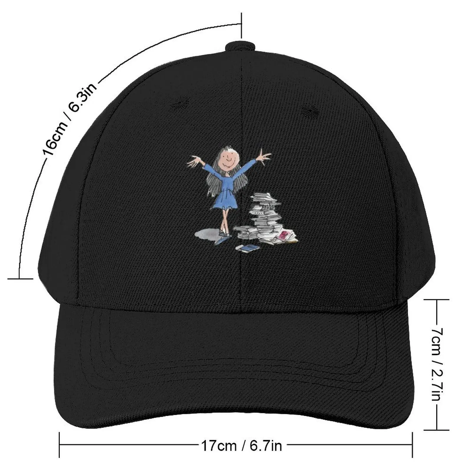 Matilda 4 - Roald Dahl _amp_ Quentin Blake Active Baseball Cap derby hat tea Hat Kids Hat Men's Hats Women's