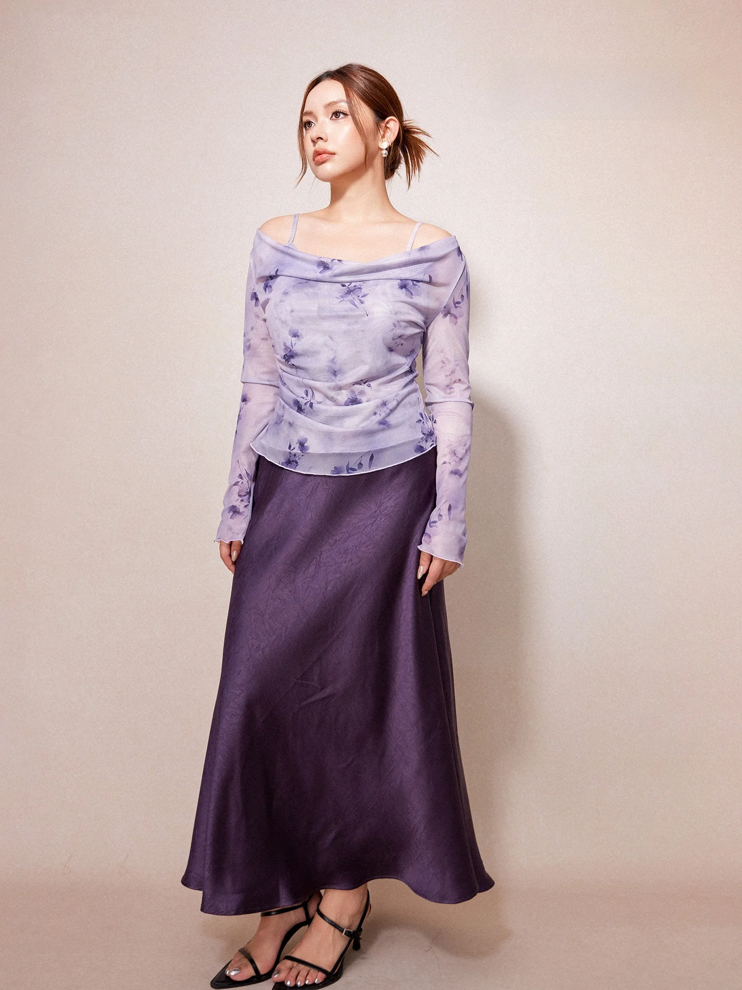 

Плюсленький летний эластичный сетчатый принт, облегающий длинный атласный комплект с юбкой на заказ, женский модный ансамбль, платье с хвостом