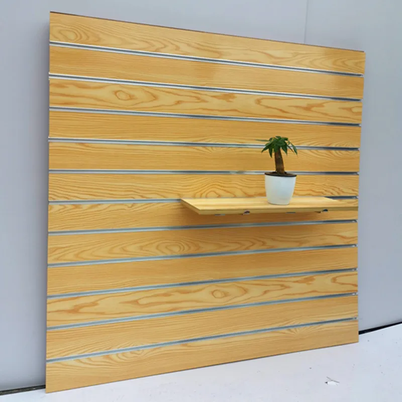 8x4ft Slotted MDF Board Indoor Display Slatwall Decorative Slatwall Used for Store Display Smoke Shop