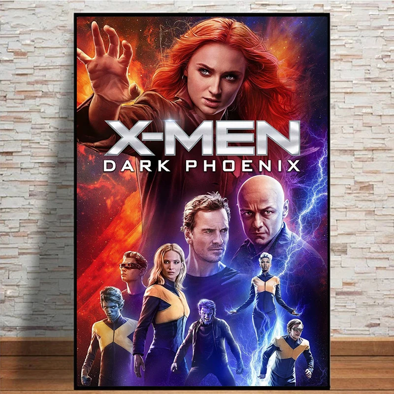 Marvel Movie X-Men Dark Phoenix Canvas Painting Wall Art The Avengers Superhero Posters And Prints For Home Decor Picture