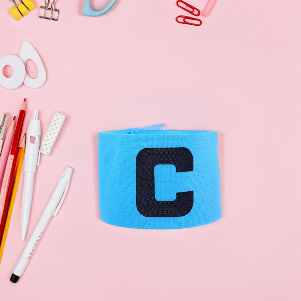 

4Pcs Soccer Captain Armband Adjustable Elastic Nylon Football Basketball Player Bands for Adult Youth Professional Training