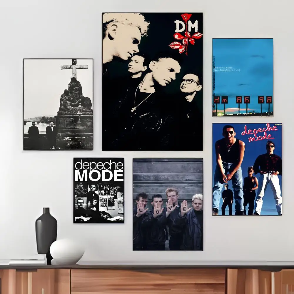 British Synth Pop Band D-Depeche Mode Poster Pegatina artistica HD autoadhesiva impermeable para salon dormitorio