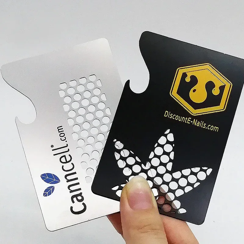 

Изготовленная на заказ шлифовальная карта, шлифовальная карта для сигарет, материал из нержавеющей стали, открывалка для бутылок, перфорированное отверстие, металлическая печать, металлическая карта