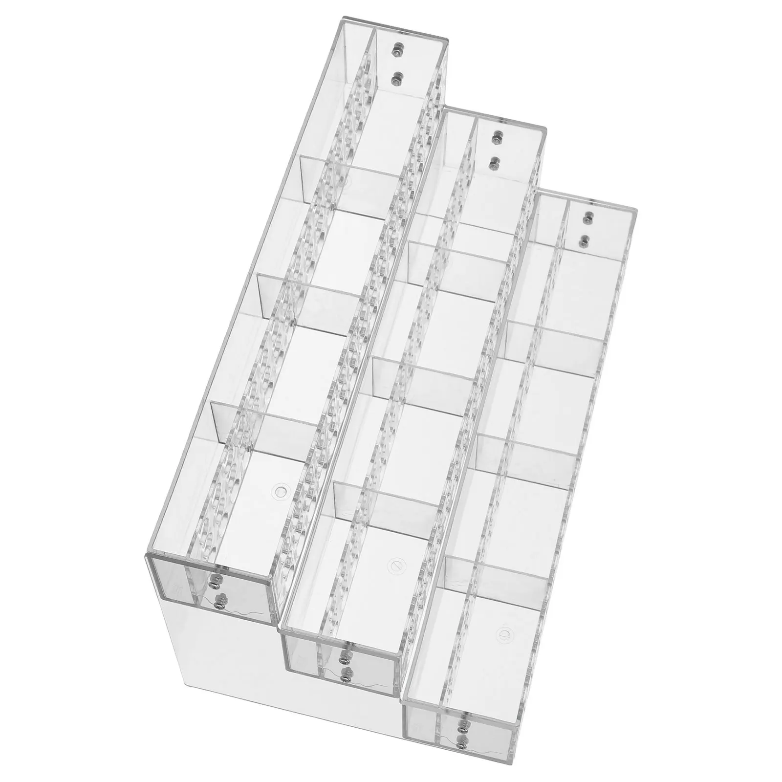 

Clear Acrylic 144-Slot Pen Holder Tiered Desktop Display Stand Makeup Brush Storage Pencil Organizer Artistic Supplies Rack