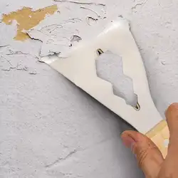 Multifunções Putty Knife com cabo de madeira, Drywall Skimming Blade, Smoothing Pintura, Acabamento, Enchimento, Espátula, Ferramenta de gesso