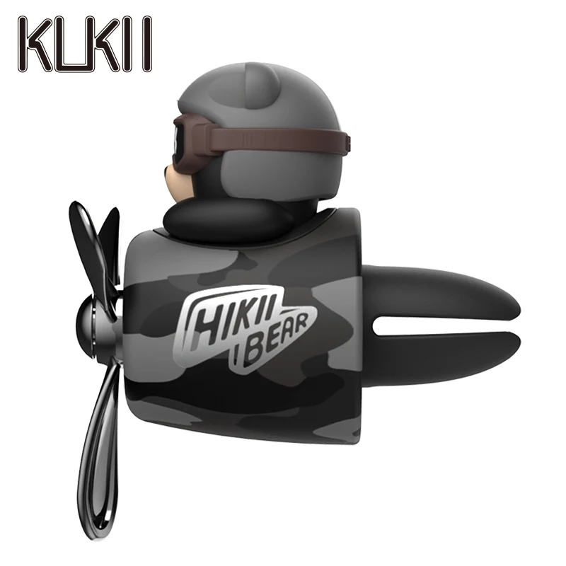 Cool bear car air freshener pilot rotating fan vent clip perfume diffuser auto accsesories decoration fragrance windmill aroma image 4