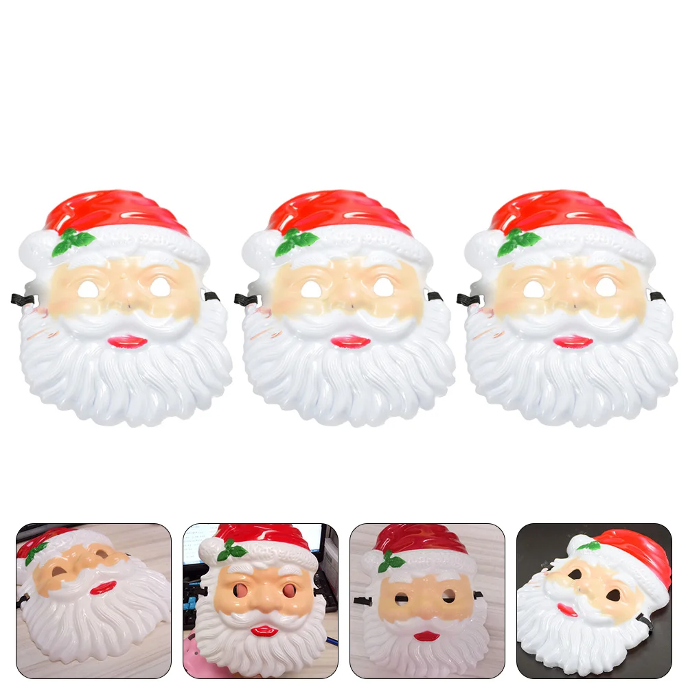 3 Pcs Old Man Mask Festival Prom Xmas Themed Dancing Party Accessories Plastic Christmas Interesting Elder Style Cosplay Funny