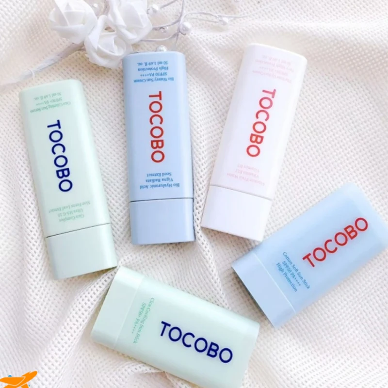 Protector Solar en Barra Original Tocobo Azul Verde Refrescante SPF50, Marca Coreana, Alta Protección, Resistente al Agua, Protector Solar para Rostro y Cuerpo para Exteriores