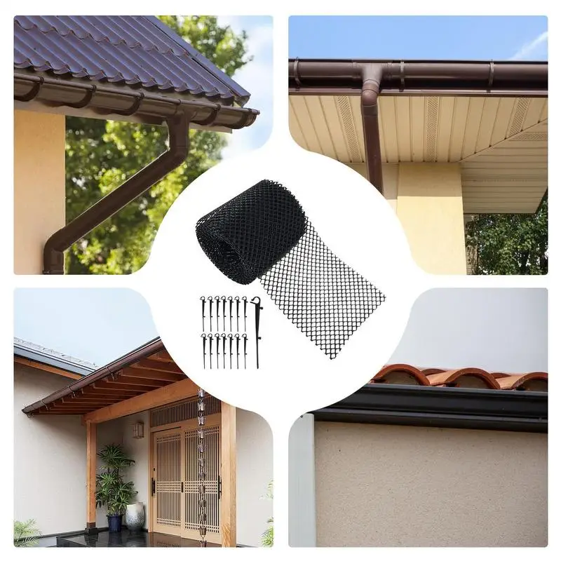 Drainage Ditch Netting Netting Screen Ditch Garden Mesh Barrier Versatile Leaves Debris Trap Drainage Protection Net For Farm