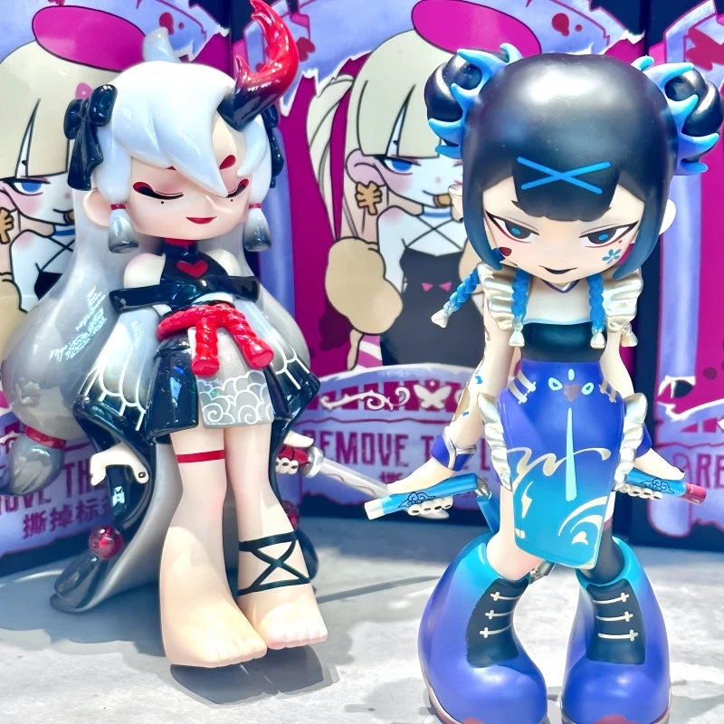 

New Genuine Spot Disease Girl Second Generation Tear Off Label Series Surprise Blind Box Decoration Trendy Toy Figurine Gifts