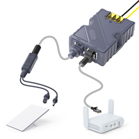 EDUP For  Starlink Mini Compatible 150w GigE PoE Injector Surge Protection With Splitter