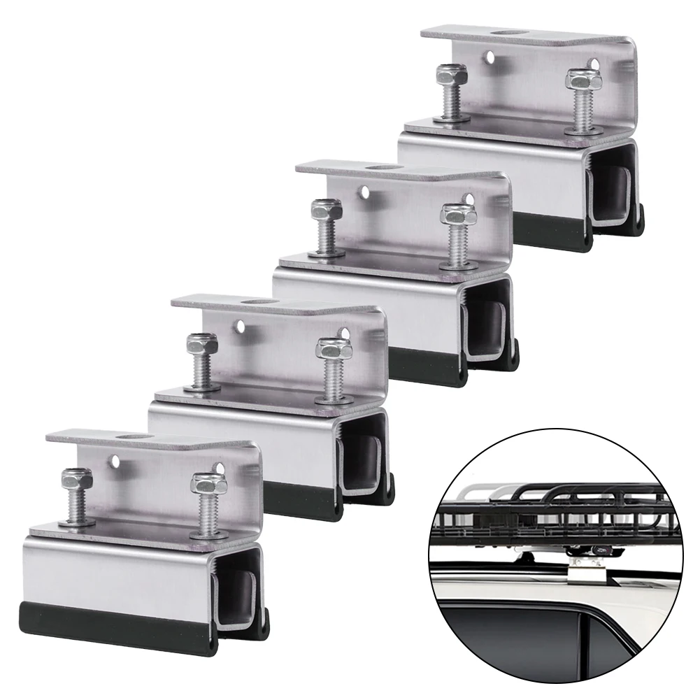 High Quality 4PCS Van Roof Rack Mount Kit For PROMASTER For Boxer For DUCATO For JUMPER Stainless Steel RVs Photovoltaic view 2