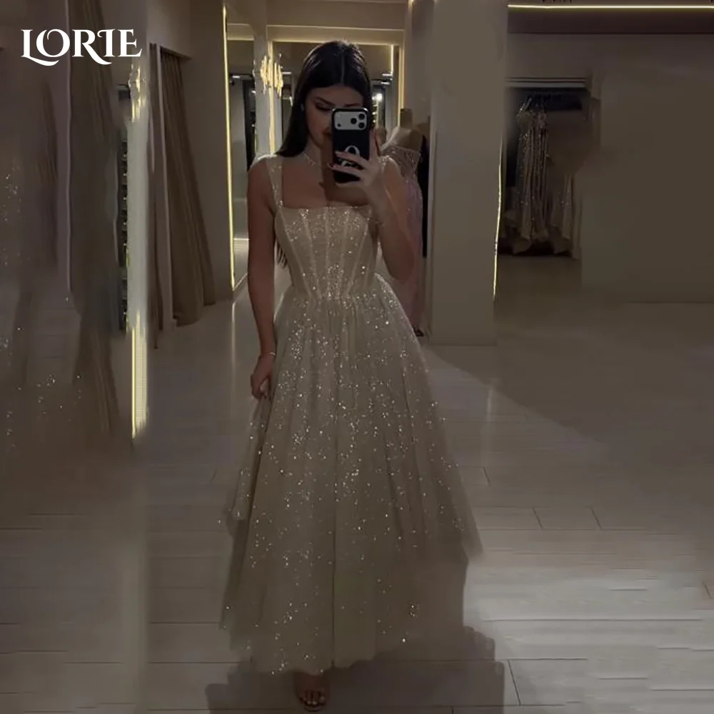 

LORIE Off Shoulder Mermaid Evening Dresses Sequins Shiny Sparkly Sweetheart Evening Dress Saudi Party Prom Dress Customized