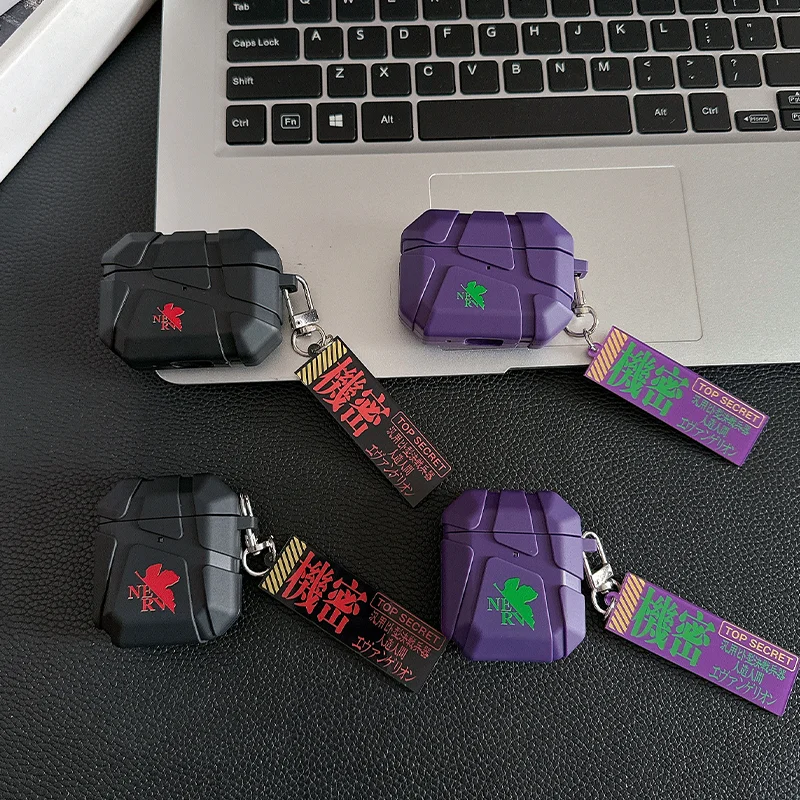 

Neon Genesis Evangelion EVA Cartoon Earphone Anti Drop Case Game Headphone Case Personalized Gifts 1 2 3 4 Airpods Gifts