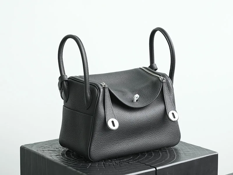 Women's Handbag 2026 New Style Top Layer Cowhide Leather Lundy Mini Doctor Bag Genuine Leather Handbag Single Shoulder Crossb