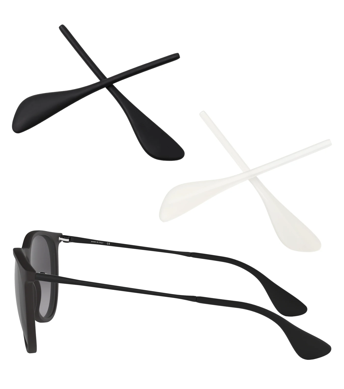 Silicone Replacement Ear Socks for RB3508 RB3539 RB4222 RB4255 RB7022M Sunglasses -Easy Installation