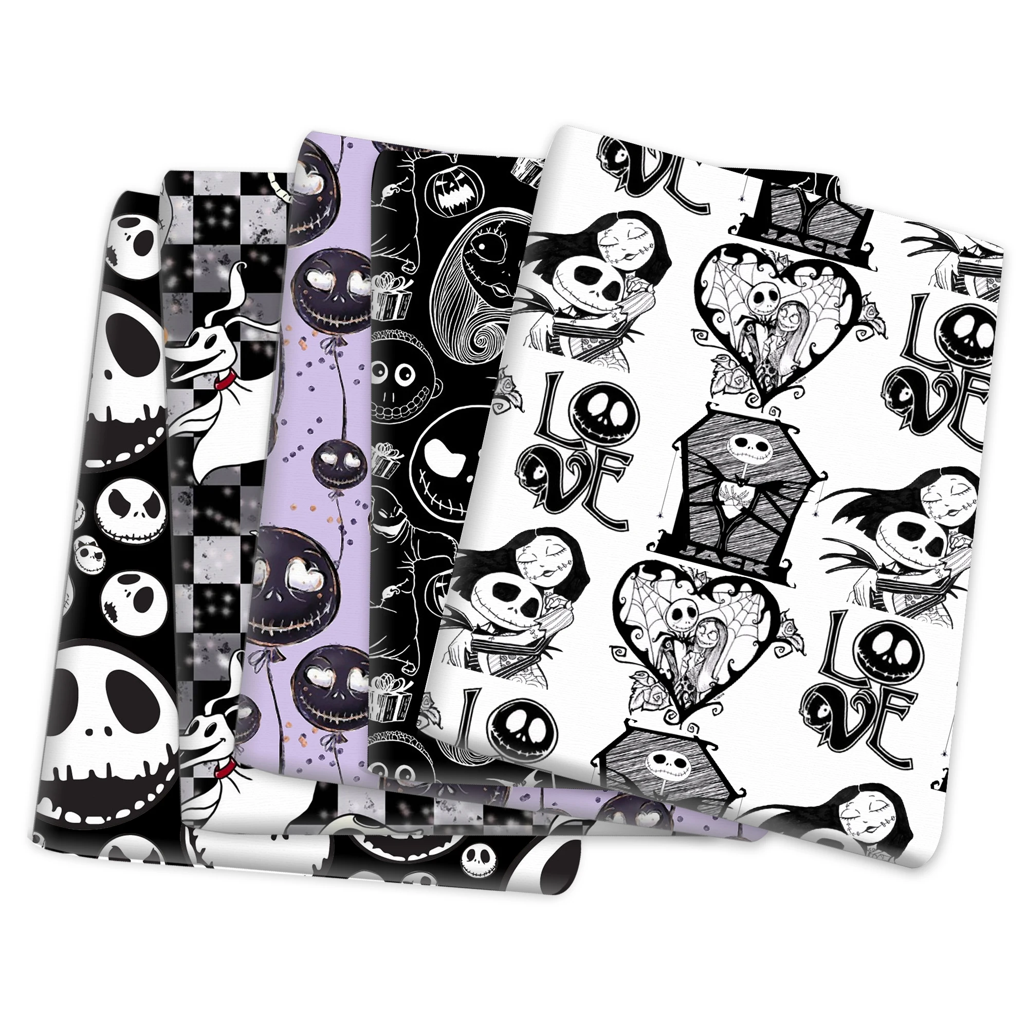 

50*145cm Jack Skellington the Nightmare Before Christmas Polyester Cotton Fabric Tissue Sewing Quilting Needlework DIY Cloth