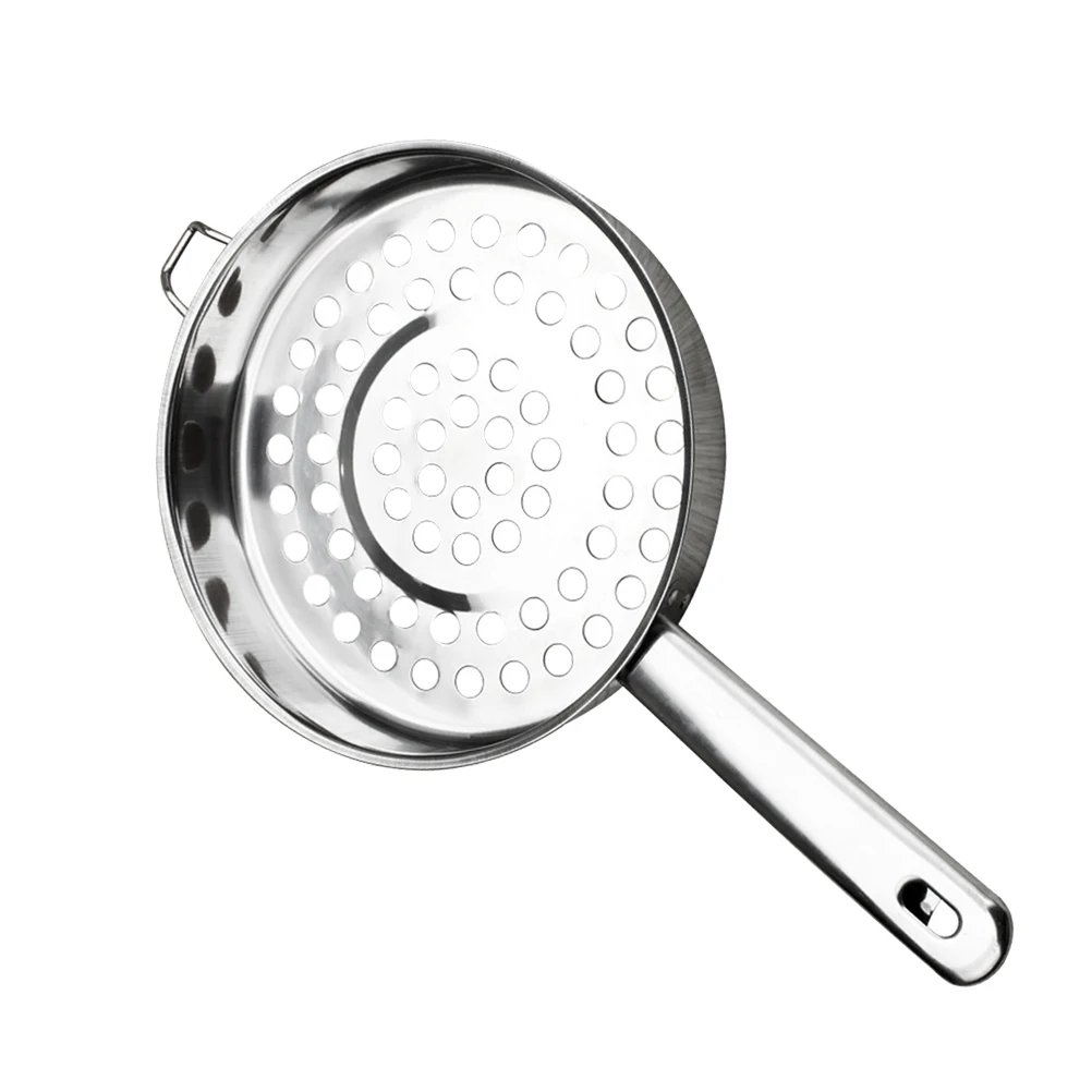 

Hot Pot Colander Metal Spoons Long Handle Large Scoop Cooling Ladle Food Serving Spoon Hangable Easy Clean High Temp Resistant