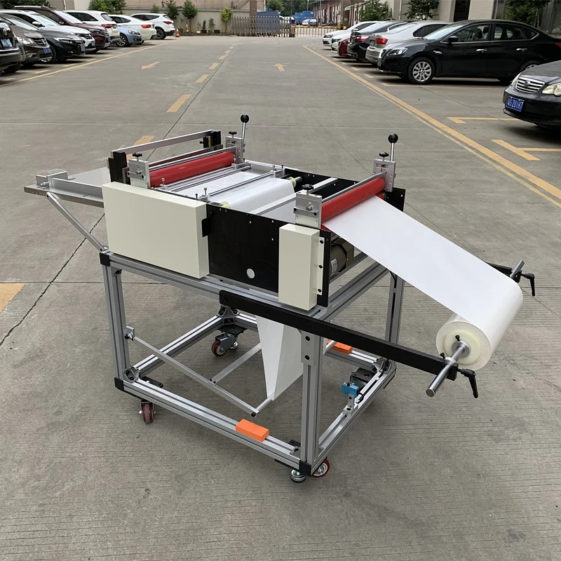 500mm Label Paper Roll to Sheet Cutter Plastic Film Roll to Sheet Cross Cutting Machine