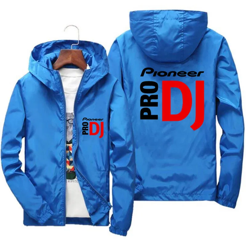 

Pioneer Pro DJ Thin Zipper Coat Men's Bomber Cycling Camping Pilot Flight Jacket Slim Fit Pilot Coat Clothing Male Plus Size