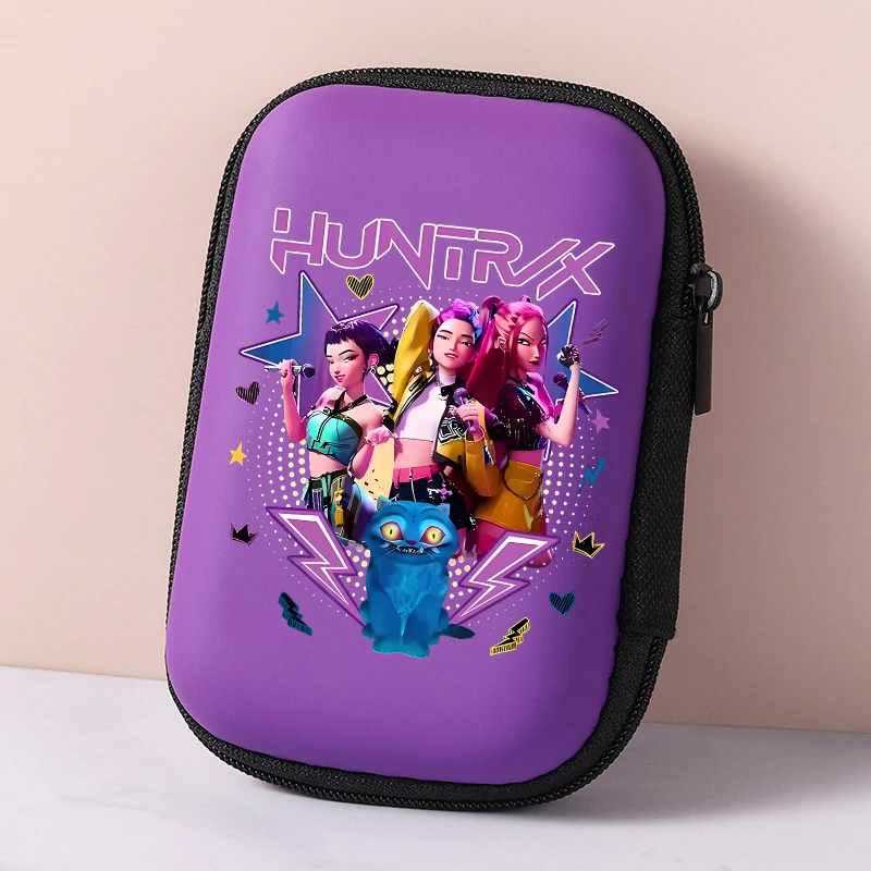 K Pop Demon Hunter сумки для хранения Kawaii мультфильм печатная сумка на молнии дорожная портативная сумка для хранения зарядного кабеля подарки на день рождения
