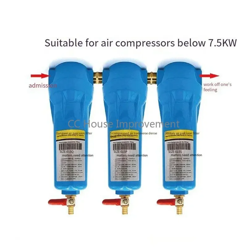 3/4 "فاصل الماء الزيتي عالي الجودة 015 Q P S C ملحقات ضاغط الهواء مجفف مرشح دقيق الهواء المضغوط #3