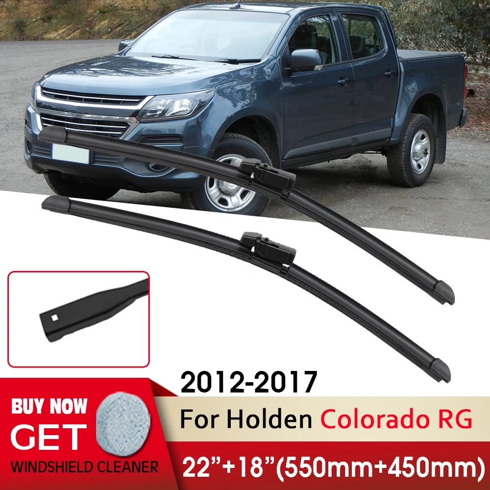 

Car Wiper RHD & LHD Front Wiper Blades 22"+18" For Holden Colorado RG 2012-2017 Top Lock Windshield Windscreen Front Window