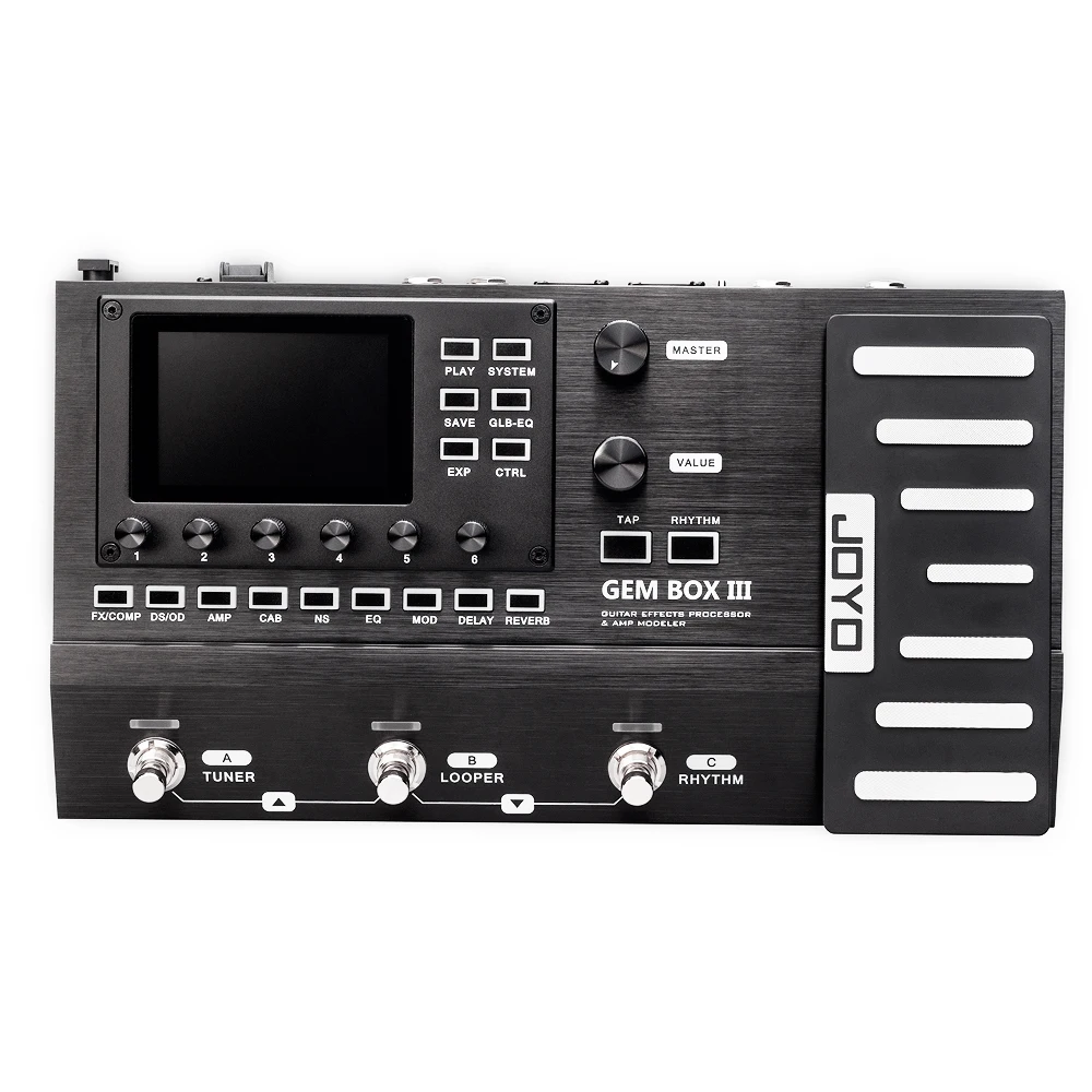 

JOYO GEM BOX III Guitar Multi Effects Processor with Expression Pedal 157 Effects IR Cab Simulation Guitar Bass Amp Modeling