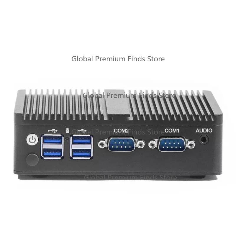 Fanless Industrial Mini Desktop PC – 4GB+64GB Dual LAN DDR3 Micro Computer (New Release)