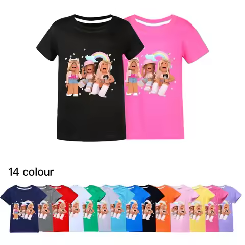 3D NEW PRODUCT GAME ROBLOX FASHION KIDS BOYS WOMEN'S SHORT SLEEVE T-SHIRT CLILDREN CLOTHING