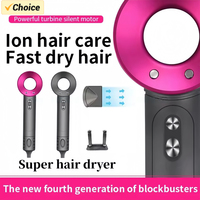 Hair Dryer Professional Leafless Constant Temperature Negative Ion Attachment 5 Home Powerful Electric Hair Dryer 1.8 Meters