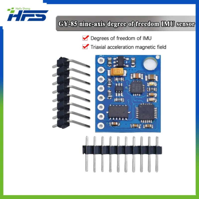 

Sensor Modules for Arduino, GY-85 BMP085, 9-Axis Sensor Module ITG3205+ADXL345+HMC5883L 6DOF 9DOF, IMU