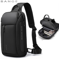 BANGE chest bag men's bag waterproof men's chest bag shoulder bag crossbody bag men's casual satchel man  Sling bag for man