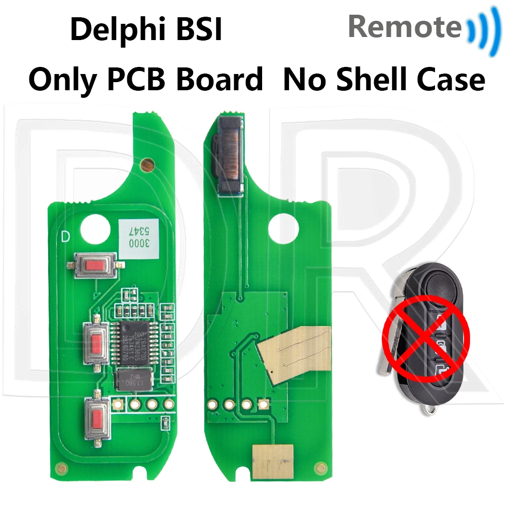 Great ID46 PCF7946 433MHz Car Remote Key For Fiat 500 Punto Panda Bravo Delphi 500L Ducato Citroen Jumper Peugeot Boxer Marelli image 3
