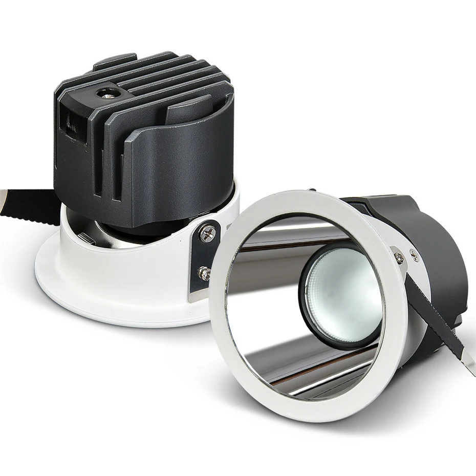 

Anti-Glare LED Ceiling Recessed Downlights 7W 12W 15W 18W Dimmable Ceiling Spot Lights for Hotel Pic Background Aisle
