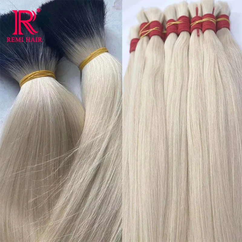 Menselijk Vlechten Haar Natuurlijke Zwarte Cabelo Loiro Vietnamese Haar Blonde Kleur Haar Bulk 613 Menselijk Haar Bundels Hair Extensions