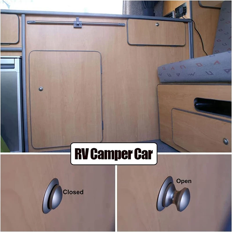 10Pcs Car Push Lock RV Caravan Boat Motor Home Cabinet Drawer Latch Button Locks Furniture Door Lock Hardware-AB09