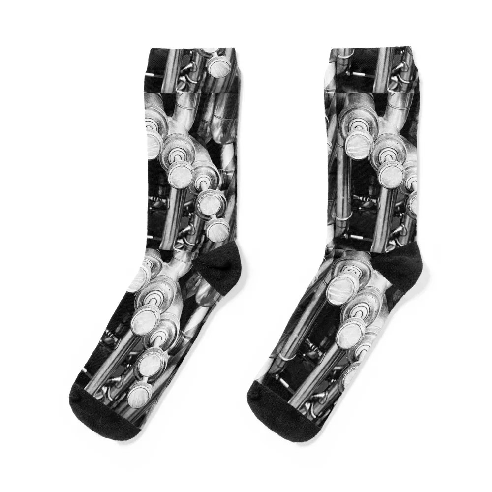 

Horn Valves Socks Novelties happy with print Designer Man Socks Women's