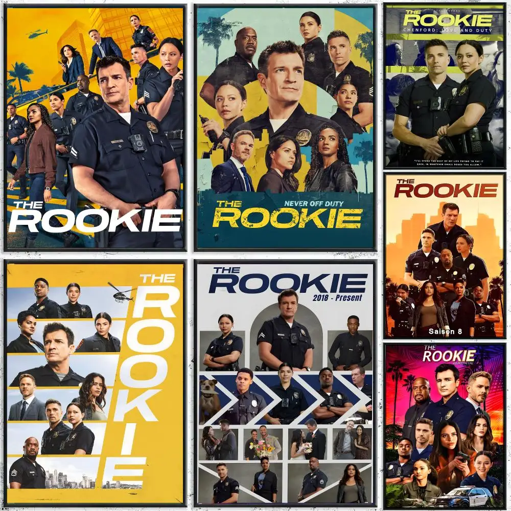 T-The Rookie TV Poster High-Quality Waterproof Wall Decal for Study, Living Room & Garage, Great Gift for Fans