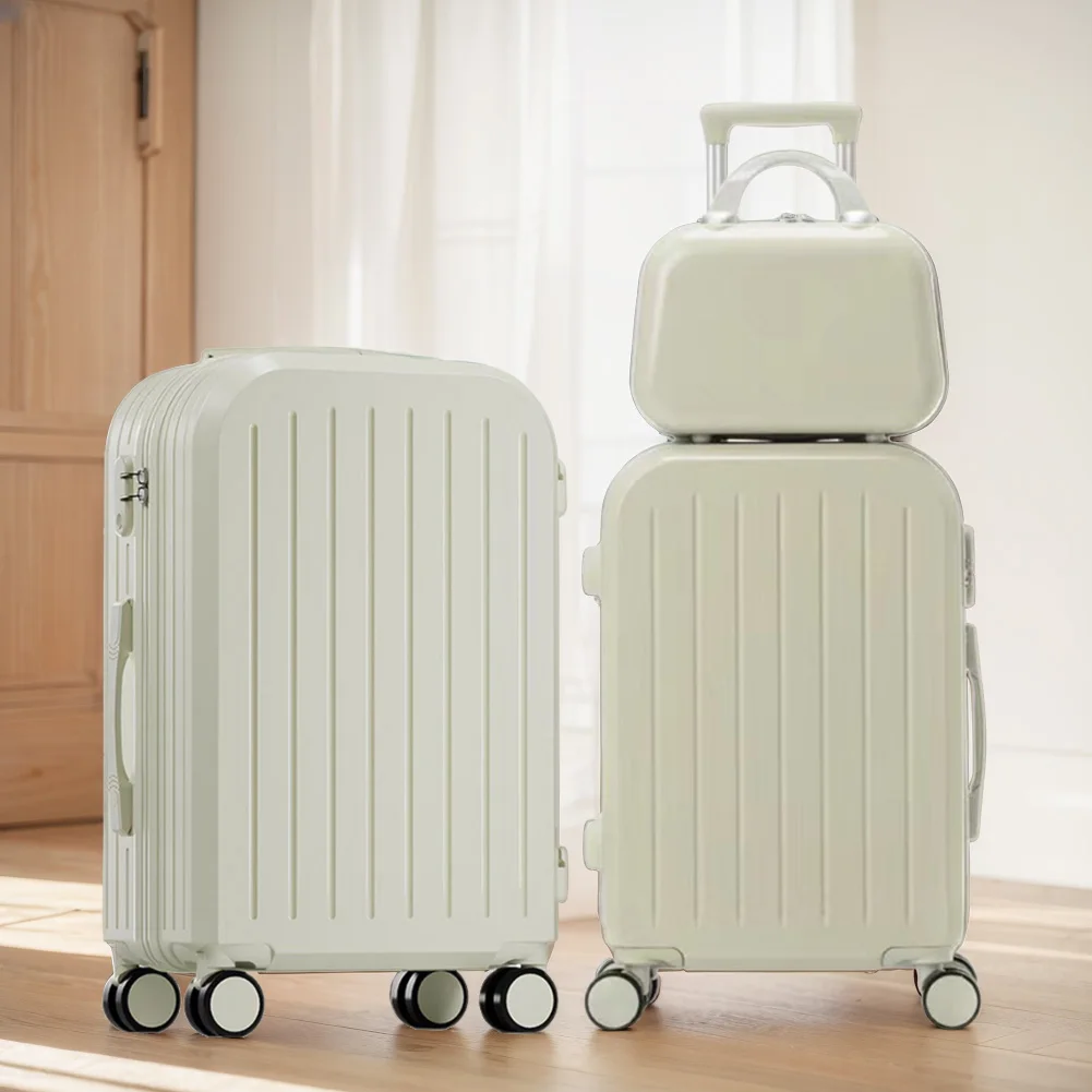 

12 20 24 Inch Travel Suitcase Set with Spinner Wheels Trolley Case Luggage Set Zipper Trolley Luggage Bag Case TSA-Approved Lock