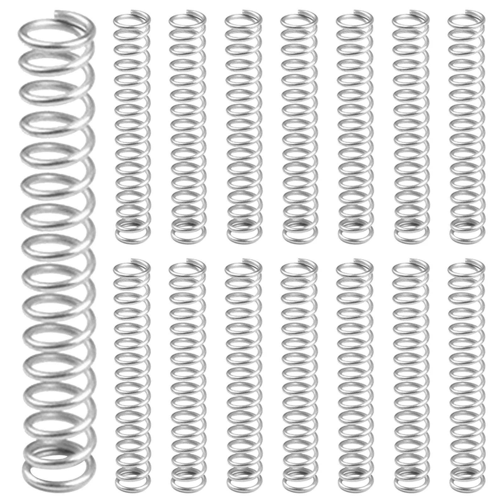 

15Pcs Stainless Steel Compression Springs for Nutcracker Replacement Coil Attachment Heavy Duty Cracking Mechanism Fits Most