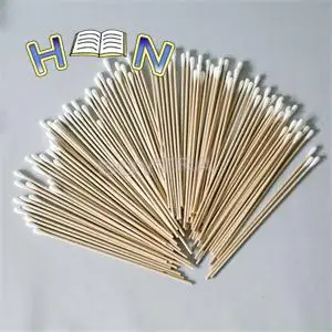 100pcs 15mm Chemistry Lab Tools School Accessories Disposable Wood Swabs Cotton Stick Buds Tip