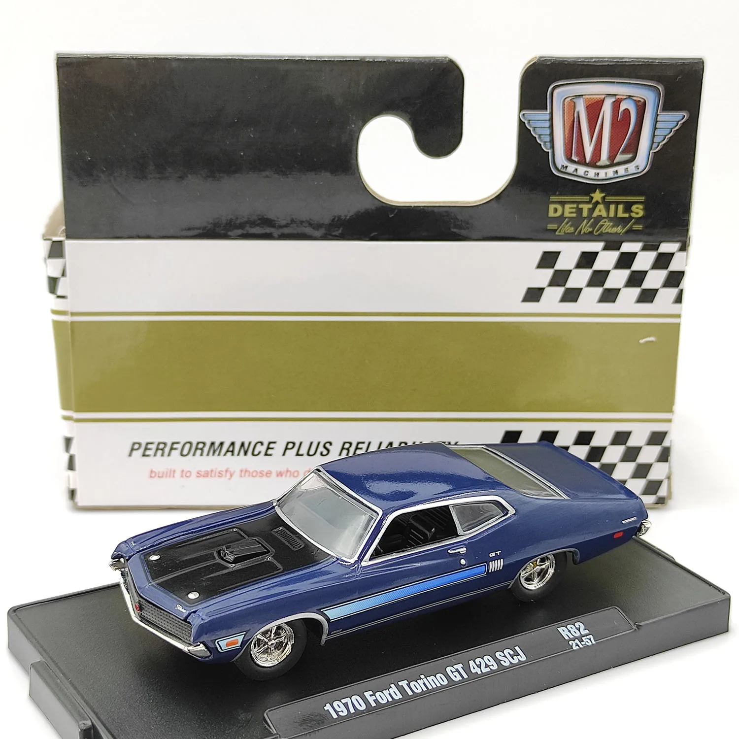 

Diecast M2 1/64 Scale 1970 Ford Turin GT 429 SCJ Alloy Car Model Collectible Toy Gift Souvenir Display Ornament