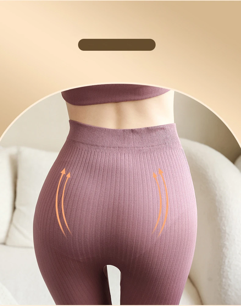 2-teiliges warmes Thermo-Unterwäscheset für Damen, sexy Unterwäsche, lange Unterhosen, Herbst-Winter-Thermo-Set, Damenkleidung mit mittelhohem Kragen und formgebendem Design. – Detail 8