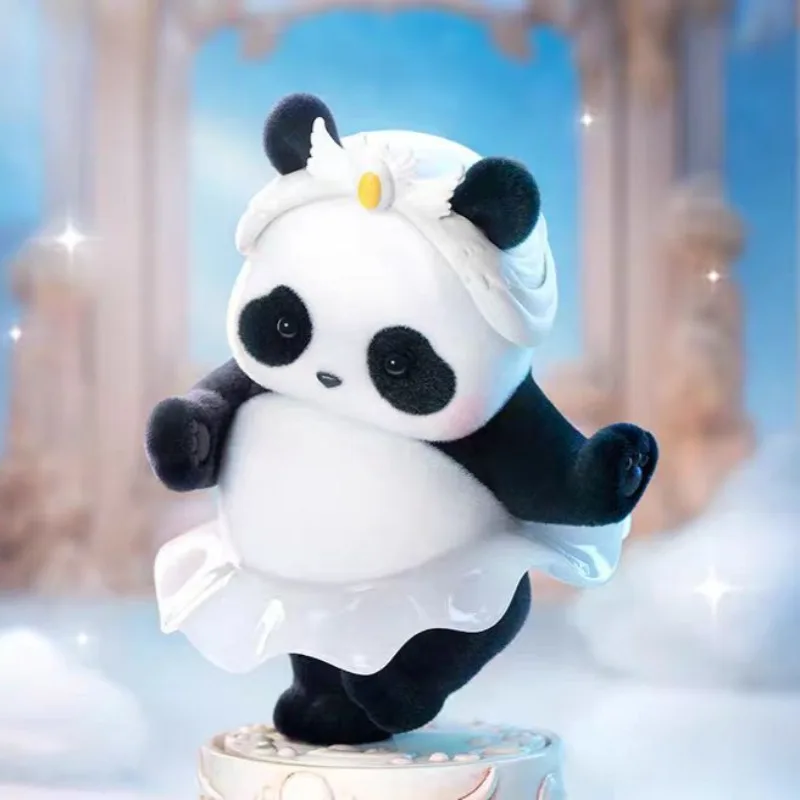 Panda Roll Ballet Stage Play Mysterious Blind Box, Figura Colecionável Bonito, Trendy Desktop Ornamentos, Surprise Box, Holiday Gift