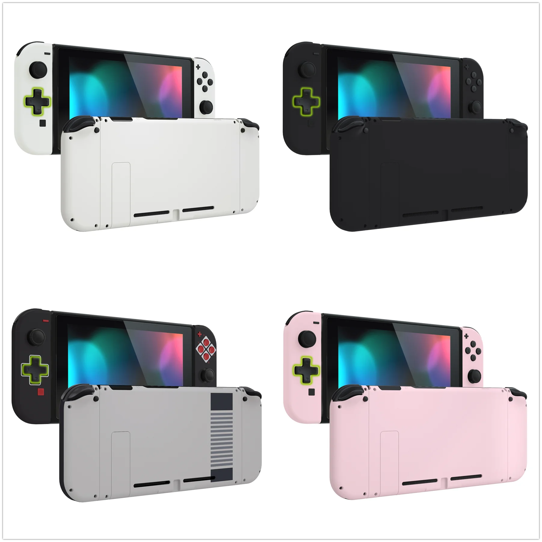 

Корпус Joycon с кнопками, задняя панель консоли Grip для Nintendo Switch - 7 видов стилей
